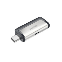 SanDisk Ultra Dual Drive USB Type-C unità flash USB 128 GB USB Type-A   USB Type-C 3.2 Gen 1 (3.1 Gen 1) Nero, Argento