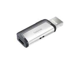 SanDisk Ultra Dual Drive USB Type-C unità flash USB 128 GB USB Type-A   USB Type-C 3.2 Gen 1 (3.1 Gen 1) Nero, Argento