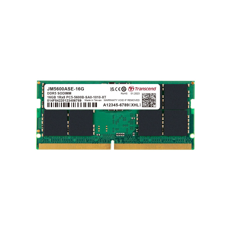 Transcend JetRam JM5600ASE-16G memoria 16 GB 1 x 16 GB DDR5 262-pin SO-DIMM