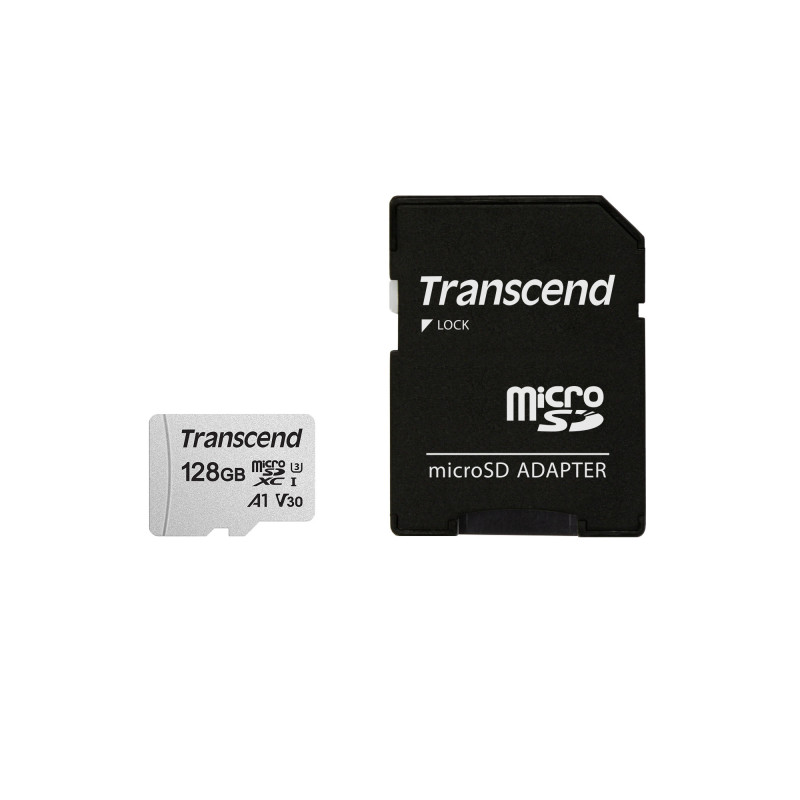 Transcend TS128GUSD300S-A memoria flash 128 GB MicroSDXC NAND Classe 10 Transcend TS128GUSD300S-A memoria flash 128 GB MicroSDXC NAND Classe 10
