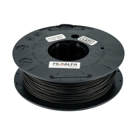 FILOALFA 1ALFAOHM materiale di stampa 3D Acido polilattico (PLA) Nero 700 g