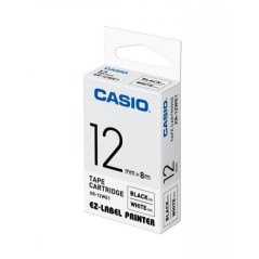Casio XR-12WE1 nastro per etichettatrice Nero su bianco