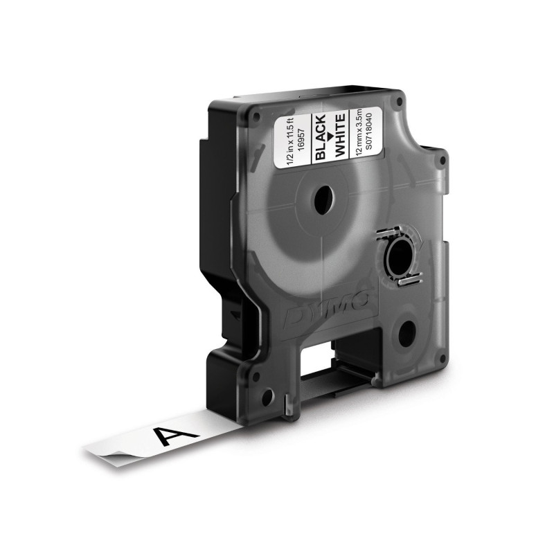 DYMO D1 - Durable Etichette - Nero su bianco - 12mm x 5.5m