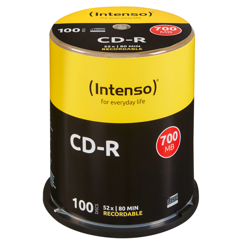 Intenso CD-R 700MB 52x 100 pz Intenso CD-R 700MB 52x 100 pz
