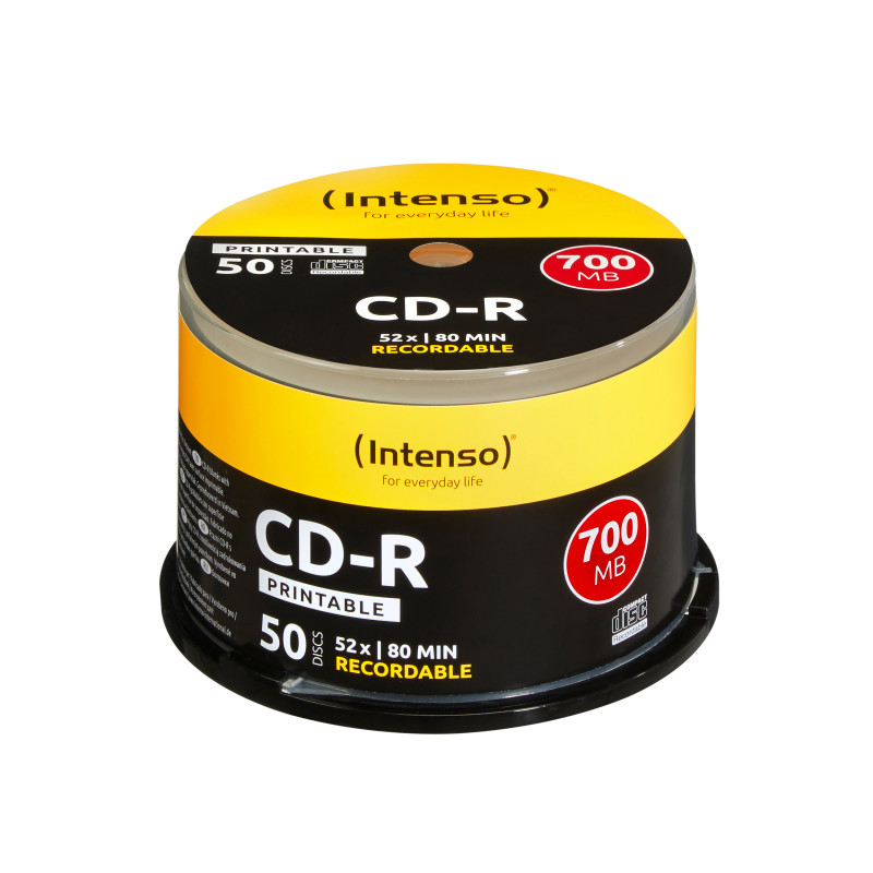 Intenso 1801125 CD vergine CD-R 700 MB 52x 50 pz Intenso 1801125 CD vergine CD-R 700 MB 52x 50 pz