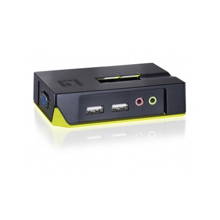 CP Technologies KVM-0221 switch per keyboard-video-mouse (kvm) Nero