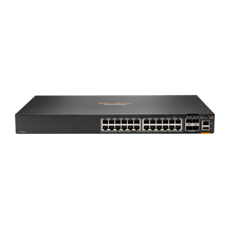 HPE Aruba Networking CX 6200F 24G 4SFP+ Gestito L3 Gigabit Ethernet (10/100/1000) 1U