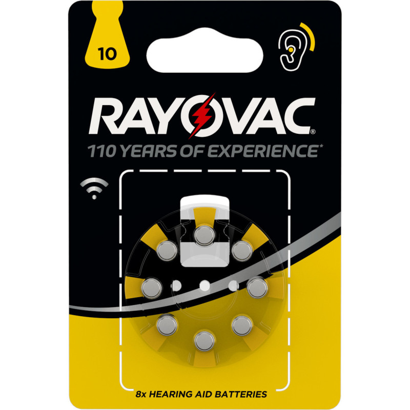 Rayovac Batteria per apparecchi acustici Size 10 Blister 8, PR70