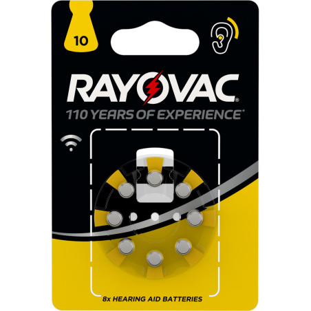 Rayovac Batteria per apparecchi acustici Size 10 Blister 8, PR70