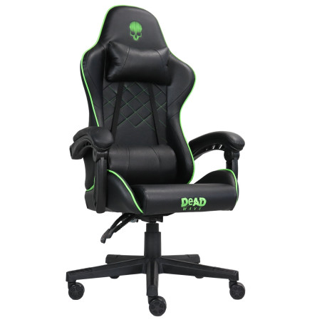 Deadwave DWGT0007 sedia per videogioco Sedia da gaming per PC Seduta imbottita Nero, Verde