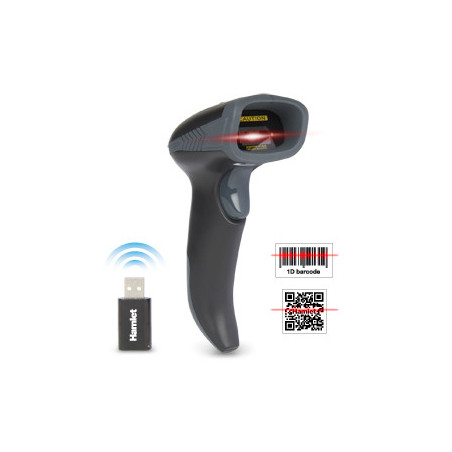 Hamlet HBCS-2D110W lettore di codici a barre Lettore di codici a barre portatile 1D/2D CMOS Nero