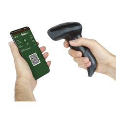 Hamlet HBCS-2D110W lettore di codici a barre Lettore di codici a barre portatile 1D 2D CMOS Nero