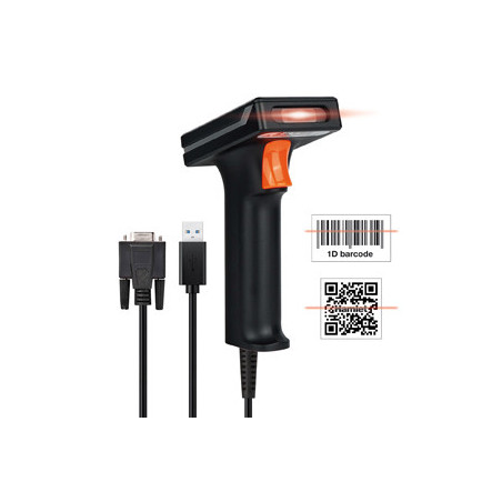 Hamlet HBCS2D120US lettore di codici a barre Lettore di codici a barre portatile 2D CMOS Nero