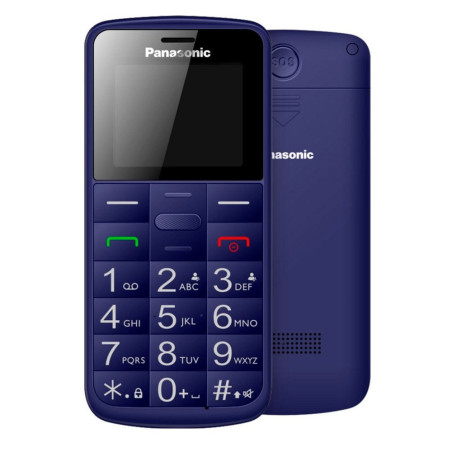 Panasonic KX-TU110EXC - Telefono per anziani, blu