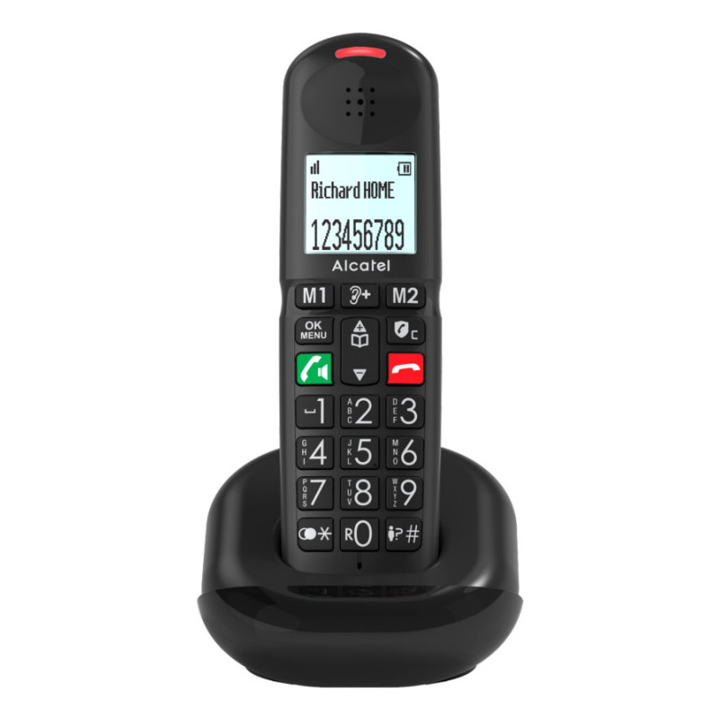 Alcatel XL685 Duo EWE Telefono analogico Identificatore di chiamata Nero