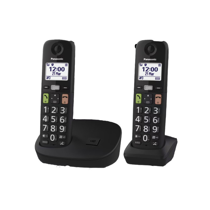 Panasonic KX-TGU112 Telefono DECT Identificatore di chiamata Nero