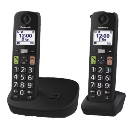 Panasonic KX-TGU112 Telefono DECT Identificatore di chiamata Nero