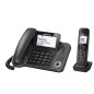Panasonic KX-TGF320EXM - Telefono cordless con segreteria telefonica, nero