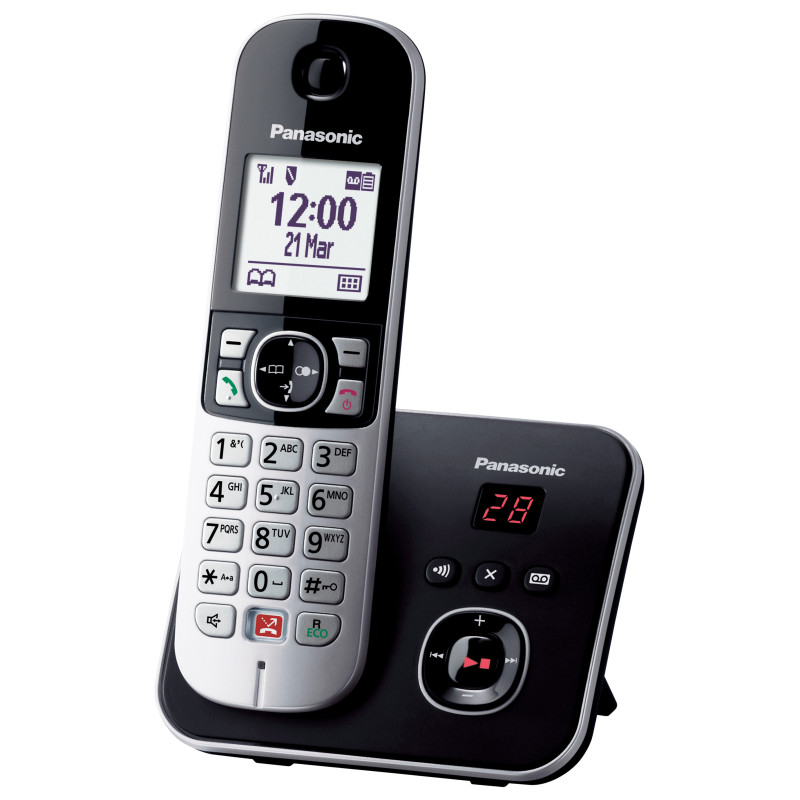 Panasonic Telefono cordless digitale con segreteria telefonica KX-TG6861