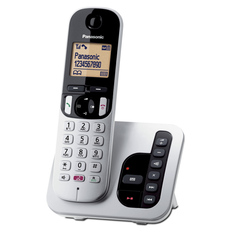 Panasonic Telefono cordless digitale con segreteria telefonica KX-TGC260