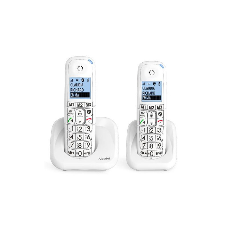 Alcatel XL785 DUO Telefono analogico/DECT Identificatore di chiamata Bianco