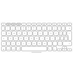 Logitech 920-013013 tastiera per dispositivo mobile QWERTY Italiano Bluetooth Bianco