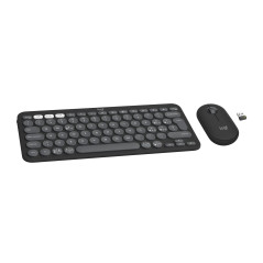 Logitech 920-012221 tastiera Mouse incluso Universale RF senza fili + Bluetooth QWERTY Italiano Grafite