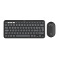 Logitech 920-012221 tastiera Mouse incluso Universale RF senza fili + Bluetooth QWERTY Italiano Grafite