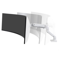 Ergotron HX Series 45-647-216 Supporti a parete per TV 124,5 cm (49") Scrivania Bianco