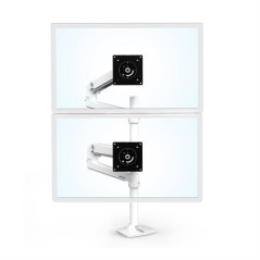 Ergotron LX Series LX Dual Stacking Arm 101,6 cm (40") Scrivania Bianco