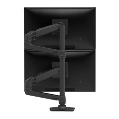 Ergotron LX Series LX Dual Stacking Arm, Tall Pole, Matte Black 101,6 cm (40") Scrivania Nero
