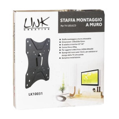 Link Accessori LK10031 Supporto TV a parete 106,7 cm (42") Nero