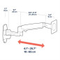 Ergotron LX Series LX Wall Monitor Arm 86,4 cm (34") Parete Bianco Ergotron LX Series LX Wall Monitor Arm 86,4 cm (34") Parete Bianco