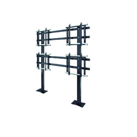 ITB Piantana Videowall 2×2 139,7 cm (55") Pavimento Nero