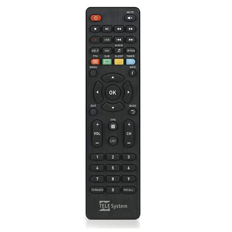 TELE System 58035004 telecomando IR Wireless Sintonizzatore TV Pulsanti