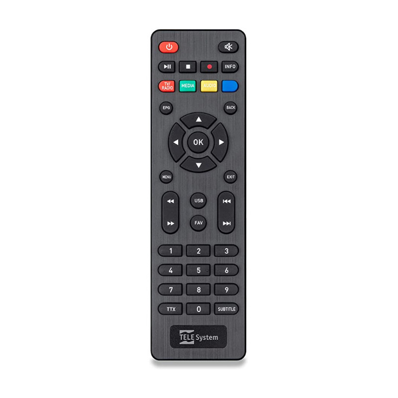 TELE System 58035006 telecomando IR Wireless Sintonizzatore TV Pulsanti