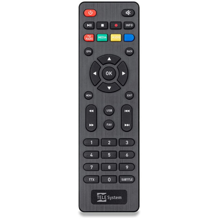 TELE System 58035006 telecomando IR Wireless Sintonizzatore TV Pulsanti