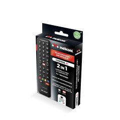 Meliconi Control 2+ telecomando IR Wireless TV, Set-top box TV Pulsanti