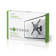 Nedis TVWM1430BK Supporto TV a parete 139,7 cm (55") Nero