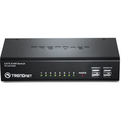 Trendnet TK-CAT508 switch per keyboard-video-mouse (kvm) Nero