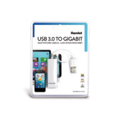 Hamlet Adattatore USB 3.0 to Gigabit Lan velocità di trasfermento fino a 5 Gbps