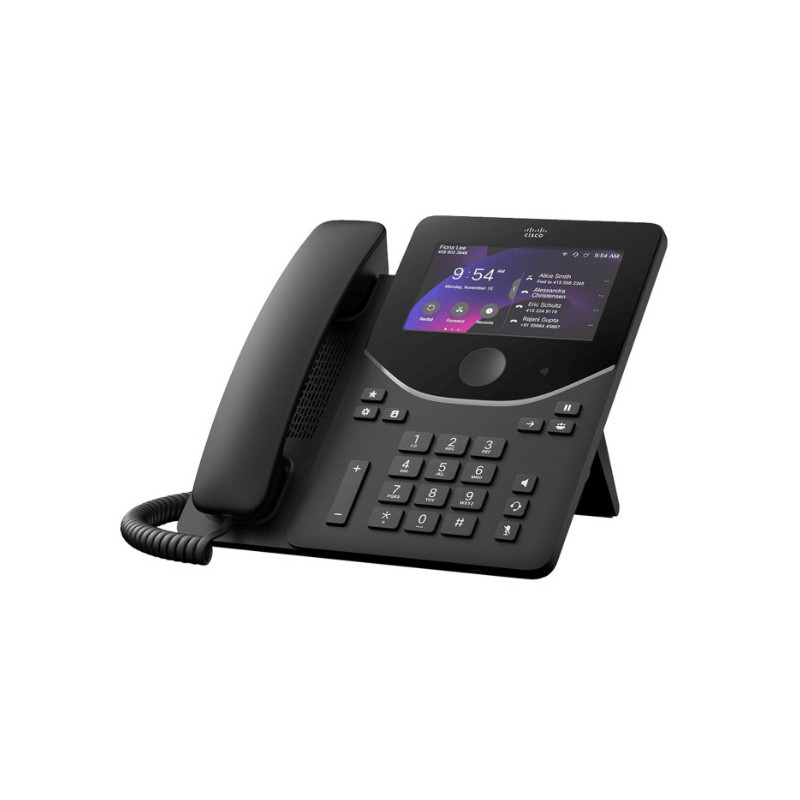 Cisco DESK PHONE 9871 CARBON telefono IP Nero, Carbonio LCD Wi-Fi Cisco DESK PHONE 9871 CARBON telefono IP Nero, Carbonio LCD Wi-Fi