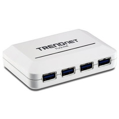 Trendnet TU3-H4 hub di interfaccia 5000 Mbit s Bianco