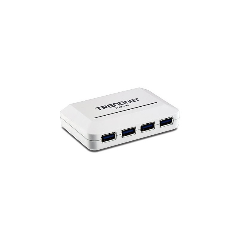 Trendnet TU3-H4 hub di interfaccia 5000 Mbit/s Bianco Trendnet TU3-H4 hub di interfaccia 5000 Mbit/s Bianco