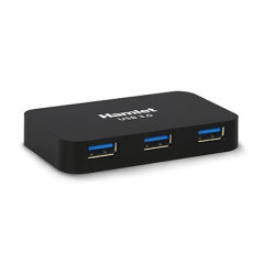 Hamlet Hub Usb 3.0 a 4 porte 5 Gbps con alimentatore
