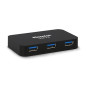 Hamlet Hub Usb 3.0 a 4 porte 5 Gbps con alimentatore