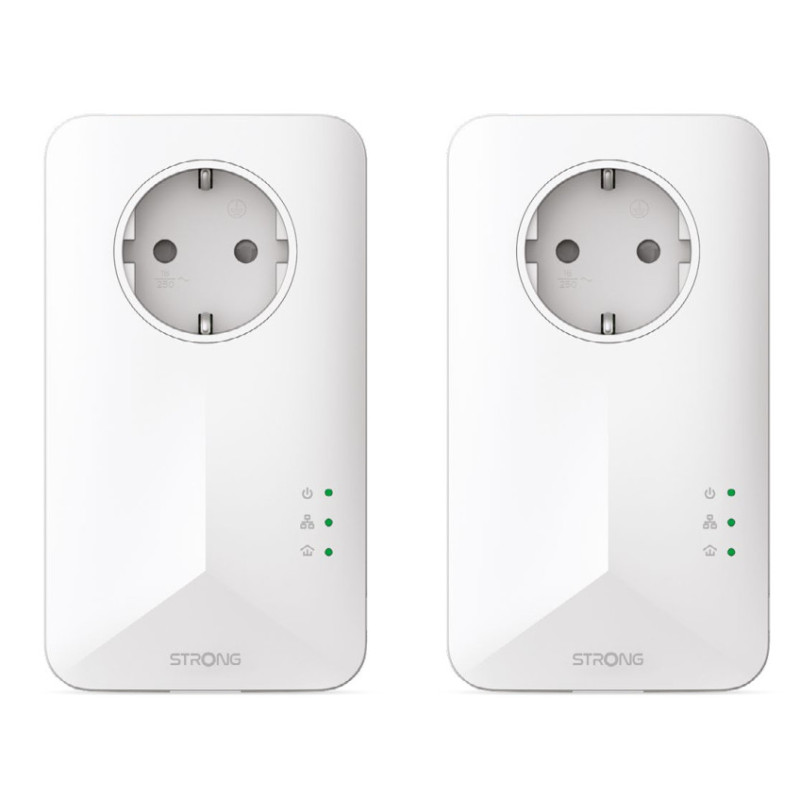 Strong PowerLine 1000 Kit 1000 Mbit/s Collegamento ethernet LAN Bianco 2 pz