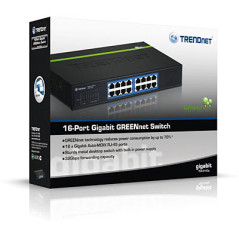 Trendnet TEG-S16DG switch di rete Non gestito Nero