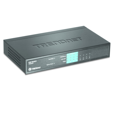 Trendnet TPE-S44 switch di rete Non gestito Supporto Power over Ethernet (PoE) Blu