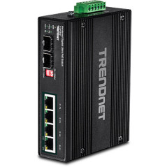 Trendnet TI-UPG62 switch di rete Non gestito L2 Gigabit Ethernet (10/100/1000) Supporto Power over Ethernet (PoE) Nero